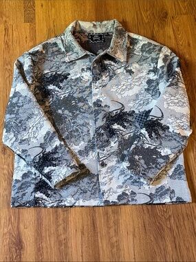 Rebels Vengeance Black and Gray Graphic Jacket